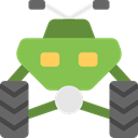 Motorbike, Motorcycle, quad, transportation, transport, Bike YellowGreen icon