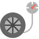 measure, transportation, meter, needle, technology, Gauge, pressure, Tools And Utensils, Atmospheric DimGray icon