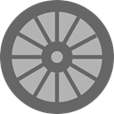 wheel, Car, transportation, transport, vehicle, Automobile, Alloy Wheel DimGray icon