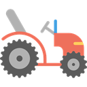 tractor, Farm, Automobile, engine, transportation, transport, vehicle Black icon