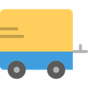 transportation, transport, Trailer, Caravan, vehicle, Camping, Holidays, summer SandyBrown icon