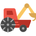 transportation, truck, transport, Construction, cargo, loader, trucking, Construction And Tools Black icon