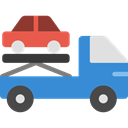 transportation, garage, Trucks, Cranes, truck, transport, mechanic, Crane SteelBlue icon