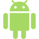 Brand, Operating system, Squares, Logo, Android DarkKhaki icon