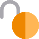 open, Lock, security, unsecure, Tools And Utensils, Unblocked SandyBrown icon