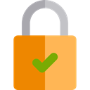 locked, Lock, secure, security, correct, padlock, Tools And Utensils SandyBrown icon