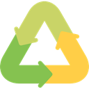 Arrows, miscellaneous, shapes, recycle, ecology, Ecological, Ecologic, Ecologism DarkKhaki icon
