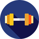 weight, Dumbbells, Tools And Utensils, Sports And Competition, sports, gym, dumbbell, weights MidnightBlue icon