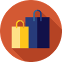Business, commerce, shopping, Commerce And Shopping, Bag, shopping bag, Supermarket, Shopper Chocolate icon