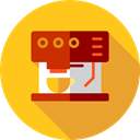 drink, technology, hot drink, kitchenware, Coffee Maker, Coffee Shop, Food And Restaurant Gold icon