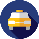 Car, Cab, transportation, transport, vehicle, taxi, Automobile DarkSlateBlue icon