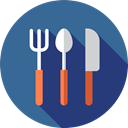 Fork, metal, Knife, Camping, spoon, Cutlery, Tools And Utensils, Food And Restaurant SteelBlue icon