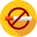 signs, Signaling, Healthcare And Medical, forbidden, no smoking, Smoke, Cigarette, prohibition Gold icon