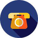 Communications, phone call, phone, telephone, technology, vintage DarkSlateBlue icon