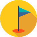 Ball, Golf, sports, birdie, leisure, Sports And Competition Gold icon