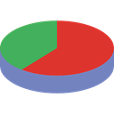 Stats, statistics, marketing, Pie chart, finances, graphical, Seo And Web, Business Crimson icon