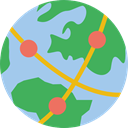 Maps And Location, Seo And Web, global, Geography, worldwide, Maps And Flags, Planet Earth, Earth Globe MediumSeaGreen icon