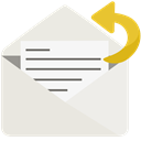 Email, open, mail, send, reply, notification Gainsboro icon