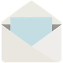 Email, open, mail, Letter, notification Gainsboro icon