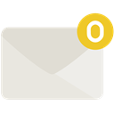 notification, Email, Empty, mail Gainsboro icon