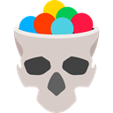 food, Candy, skull, halloween, sugar, Dessert, sweet, spooky, Candies, Lollies LightGray icon