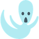 Ghost, halloween, horror, Terror, spooky, scary, fear PaleTurquoise icon