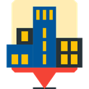 buildings, urban, Architectonic, Office Block, office, Building, city, town, Business And Finance Moccasin icon