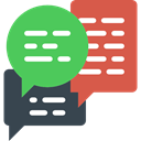Conversation, Communications, Multimedia, Chat, Communication, speech bubble MediumSeaGreen icon