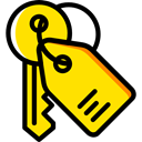 keyword, real estate, Tools And Utensils, House Key, Home, house, Key, security Gold icon