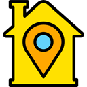 house, Construction, buildings, property, Home, real estate Gold icon