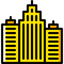 Building, city, town, buildings, skyscraper, real estate, urban, Architectonic Gold icon