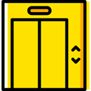 miscellaneous, Elevator, lift, Doors, real estate Gold icon