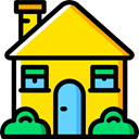 real estate, house, Construction, buildings, property, Home Gold icon