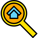Loupe, real estate, Tools And Utensils, Edit Tools, search, magnifying glass, zoom, detective Black icon