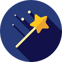 wizard, halloween, witch, magician, magic wand, Tools And Utensils, Witchcraft DarkSlateBlue icon