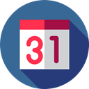 Calendar, date, day, halloween, Time And Date SteelBlue icon