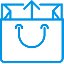 Business, commerce, shopping, Bag, shopping bag, Supermarket, Shopper, Commerce And Shopping DodgerBlue icon