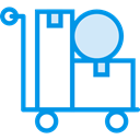 Cart, trolley, Delivery, deliver, items, Delivery Cart, Shipping And Delivery DodgerBlue icon
