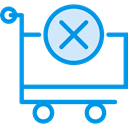 delete, store, Cart, shopping, trolley, shopping cart, Shop, market, Commerce And Shopping, Seo And Web DodgerBlue icon