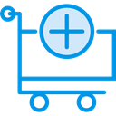 Add, store, Cart, shopping, trolley, shopping cart, Shop, market, Commerce And Shopping DodgerBlue icon