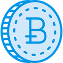 coin, Cash, Currency, Bitcoin, Commerce And Shopping, Business, Money Lavender icon