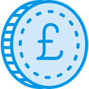 Pound Sterling, Business And Finance, Commerce And Shopping, Cash, pound, Currency, banking, Business, Money Lavender icon