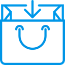 paper, Add, Container, shopping bag, paper bag, shopping, Bag, Shop, Commerce And Shopping DodgerBlue icon