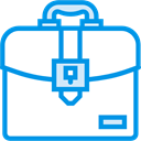 Business, Briefcase, Bag, suitcase, portfolio, Commerce And Shopping DodgerBlue icon