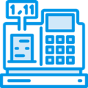 Business, Money, commerce, machine, tools, tool, Supermarket, cashier, Commercial, Cashier Machine, Commerce And Shopping DodgerBlue icon