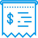commerce, Ticket, payment, receipt, Business, Bill, invoice, Commerce And Shopping DodgerBlue icon