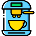 technology, hot drink, kitchenware, Coffee Machine, Coffee Shop, Food And Restaurant LightSkyBlue icon