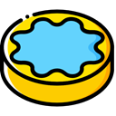 cookie, Dessert, Bakery, Biscuit, baker, Food And Restaurant, food LightSkyBlue icon