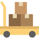 Cart, trolley, Delivery, deliver, items, Delivery Cart, Shipping And Delivery Khaki icon