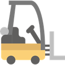 Fork, transportation, Forklift, Industrial, Shipping And Delivery, truck, transport, vehicle, lift Black icon